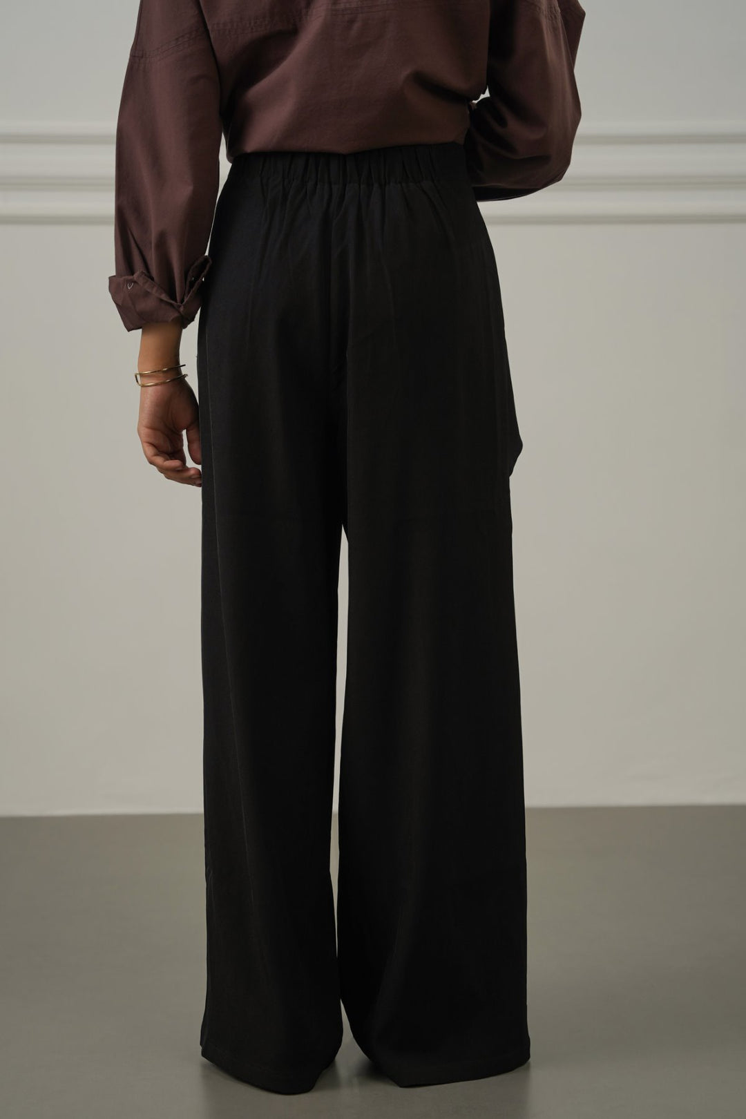BLACK SKIRT OVERLAY PANTS