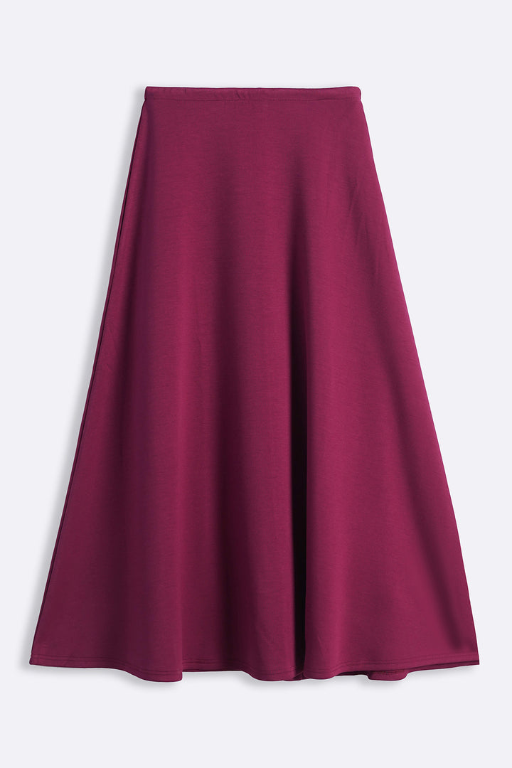 MAROON CASUAL EVERYDAY SKIRT