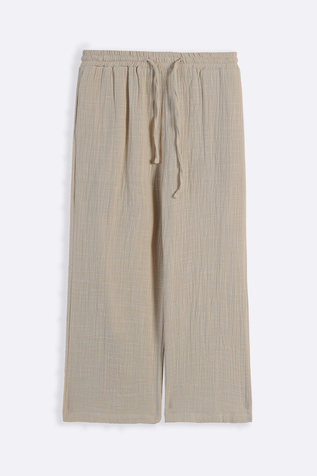 OATMEAL SIMPLE COTTON PANTS