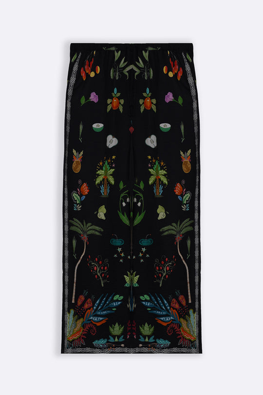 BLACK GREEN APPLE PANTS