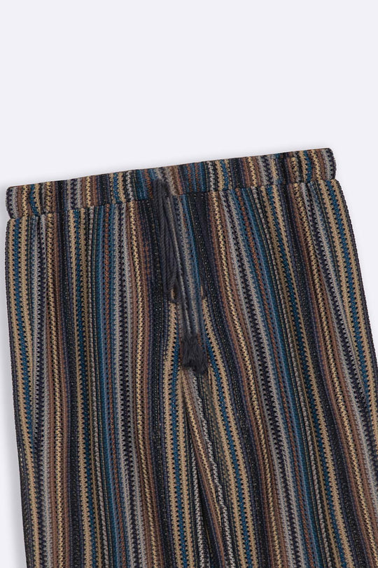 NAVY RESORT PANTS WITH LINING