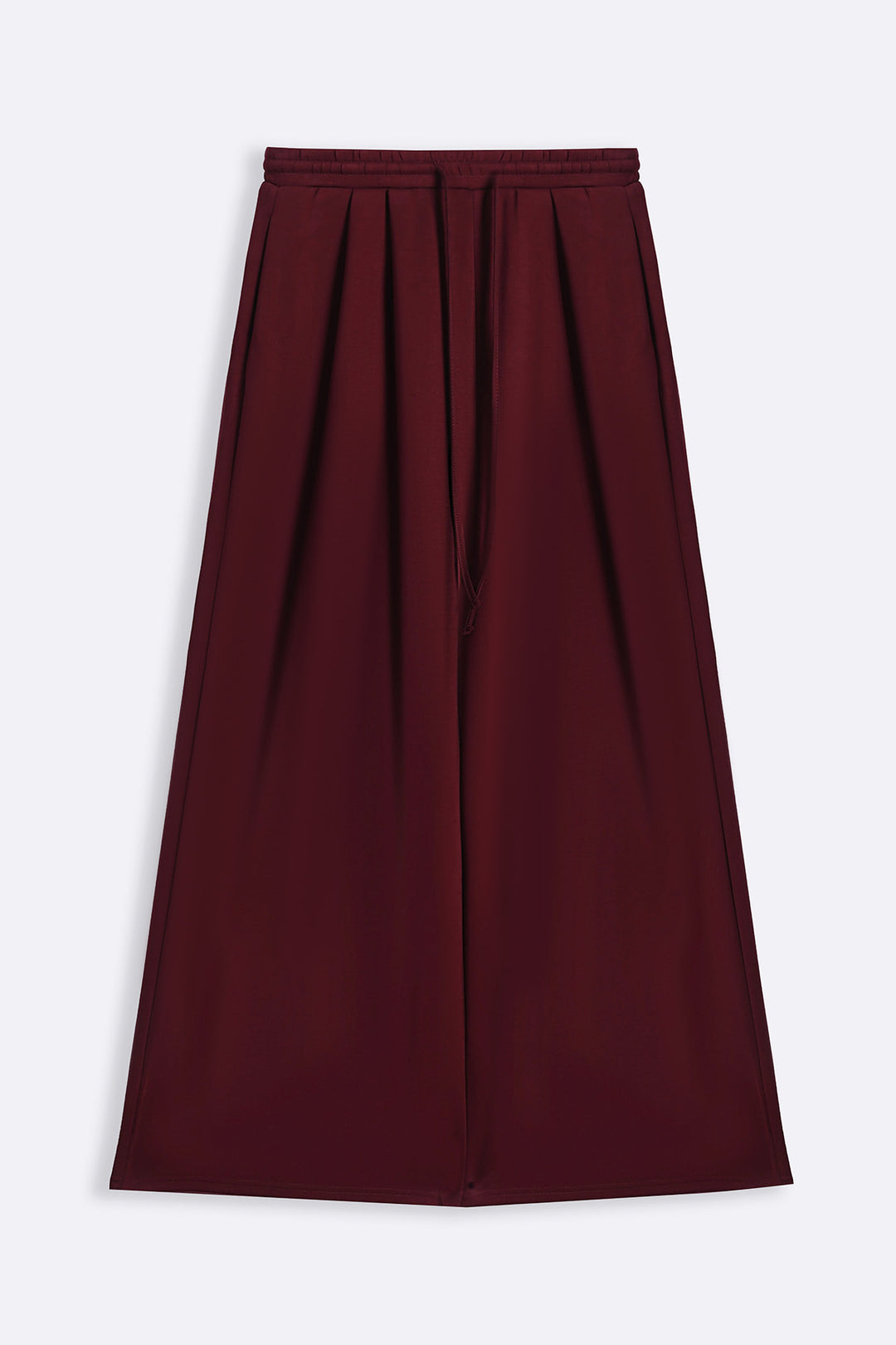 WINE FLOWY WIDE PANTS