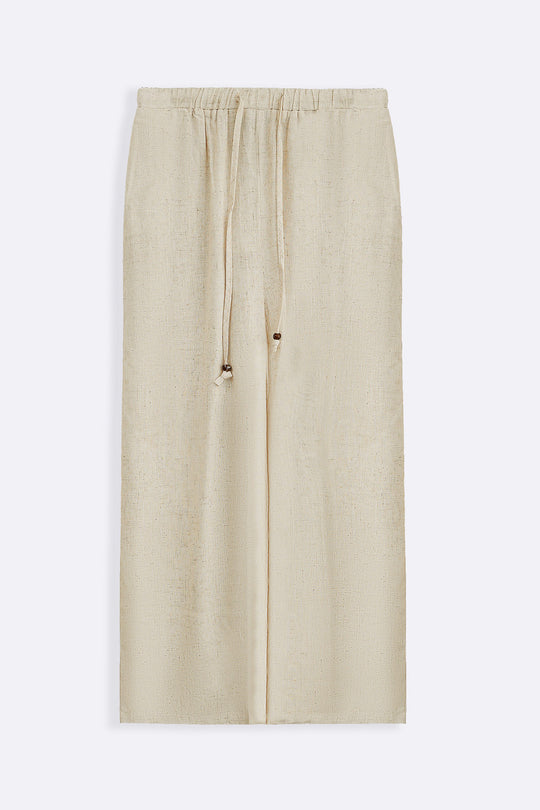 OAT MELANGE LINEN BLEND EASE CULOTTES