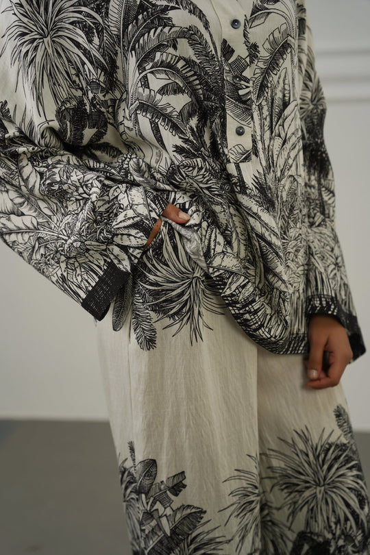 OFF WHITE JUNGLE ETCH PANTS