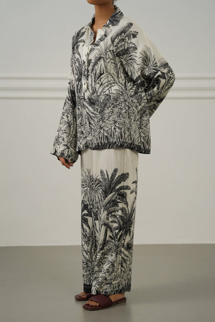 OFF WHITE JUNGLE ETCH PANTS