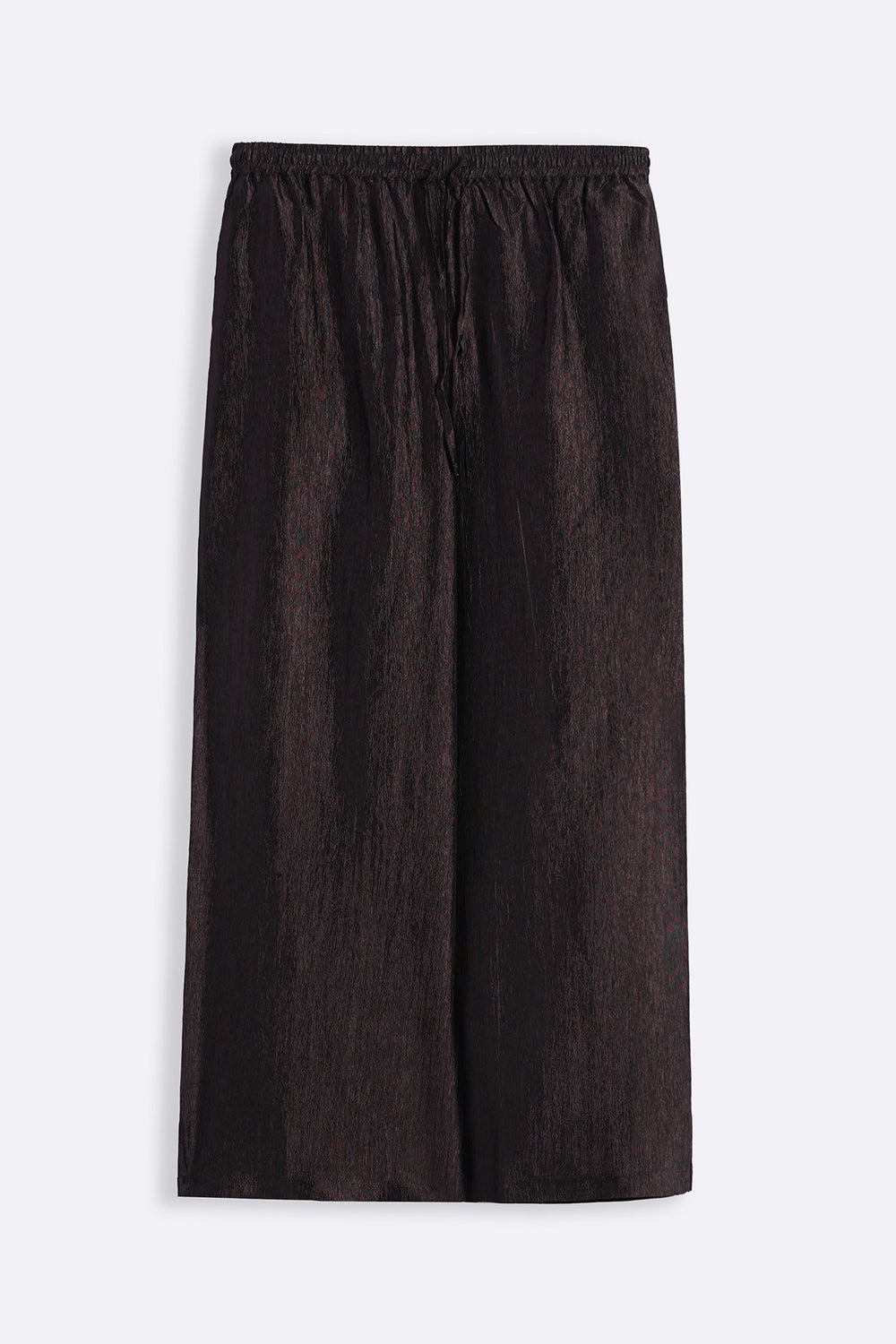 COFFEE TEXTURED FLOWY PANTS