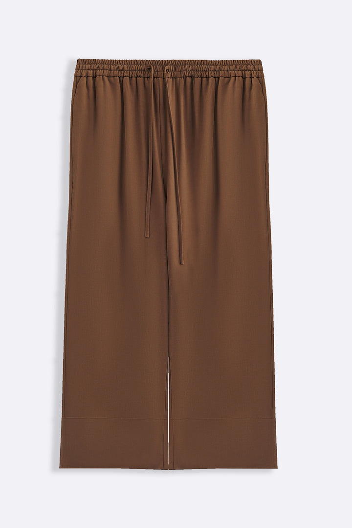 TAUPE TENCEL-LINEN EASE PANTS