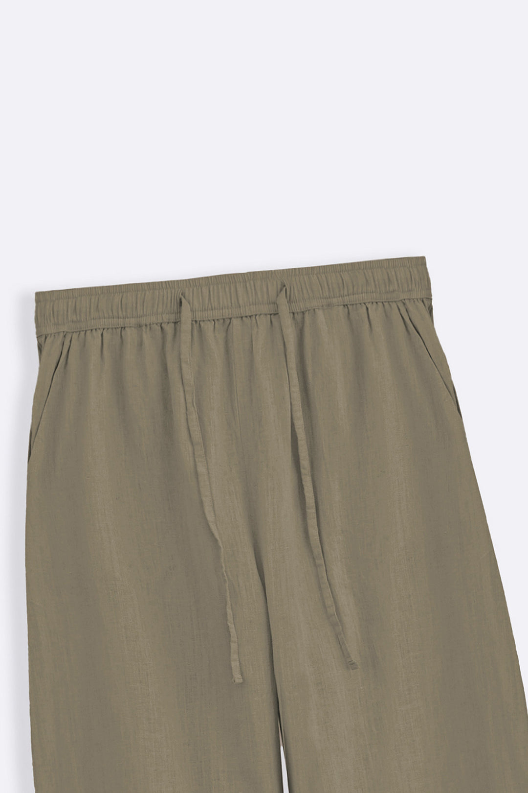 BEIGE ANKLE BALLOON PANTS