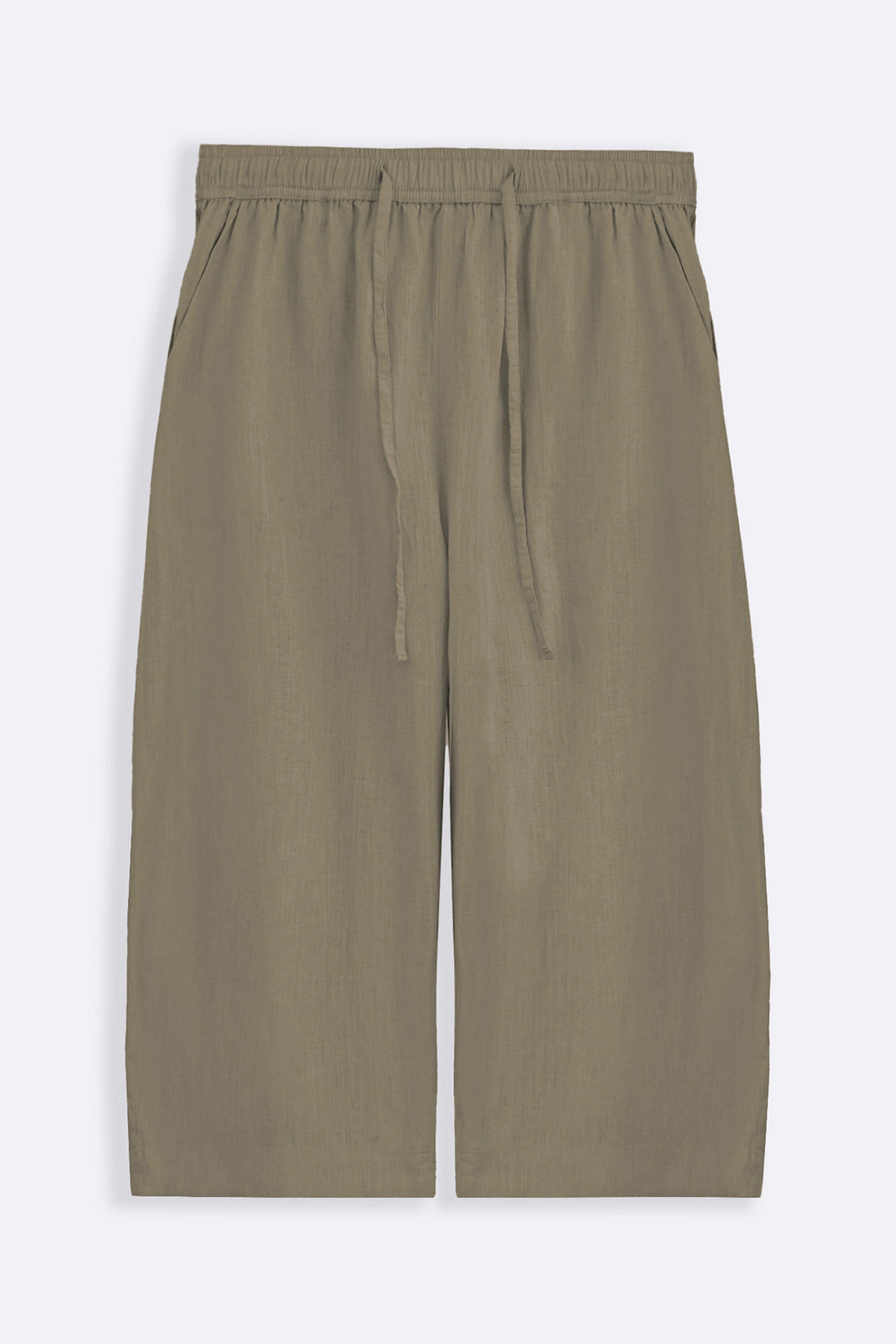 BEIGE ANKLE BALLOON PANTS