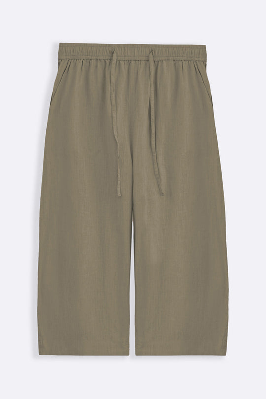 BEIGE ANKLE BALLOON PANTS
