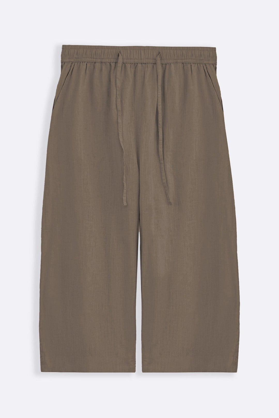 BEIGE ANKLE BALLOON PANTS