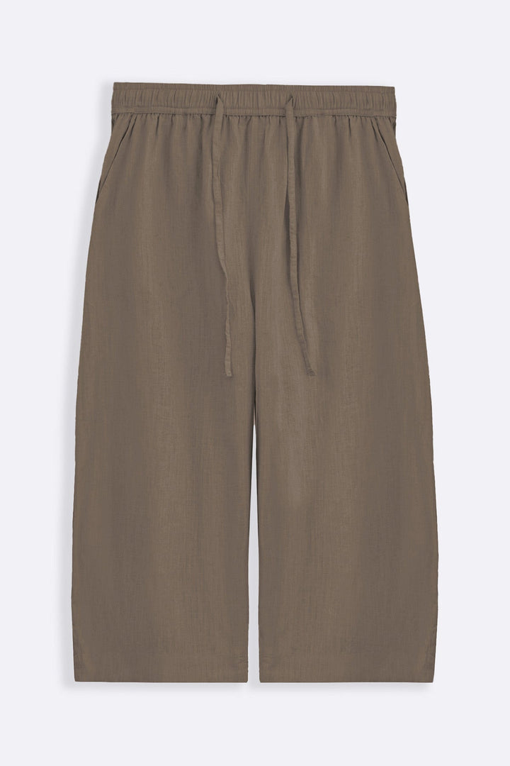 BEIGE ANKLE BALLOON PANTS