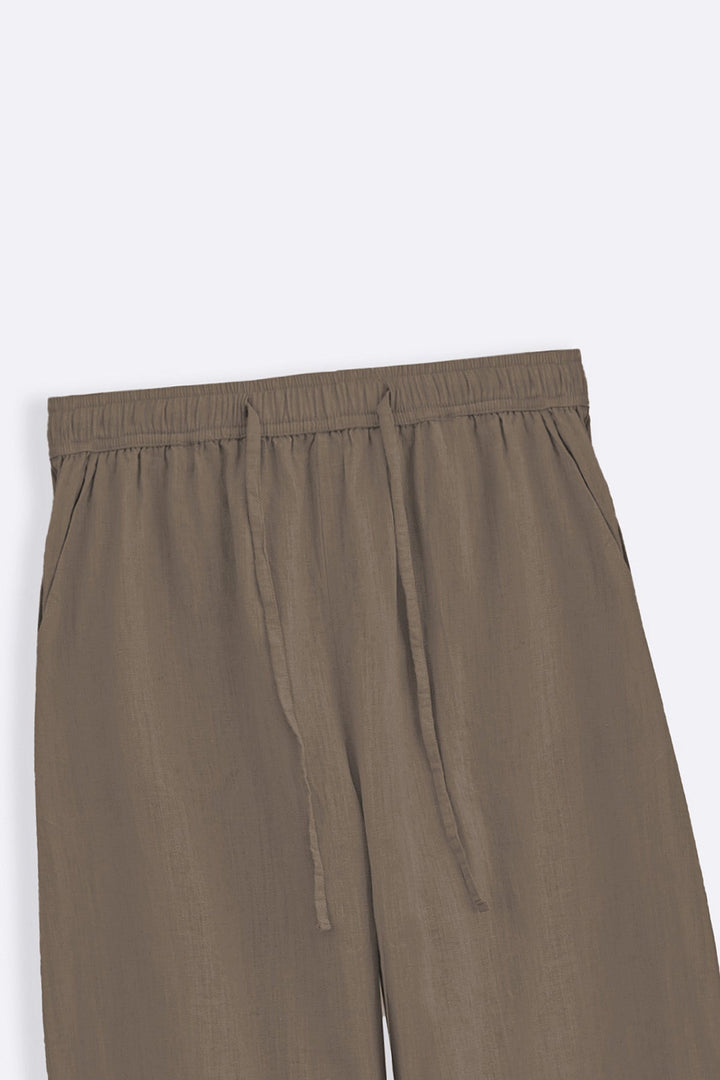 BEIGE ANKLE BALLOON PANTS