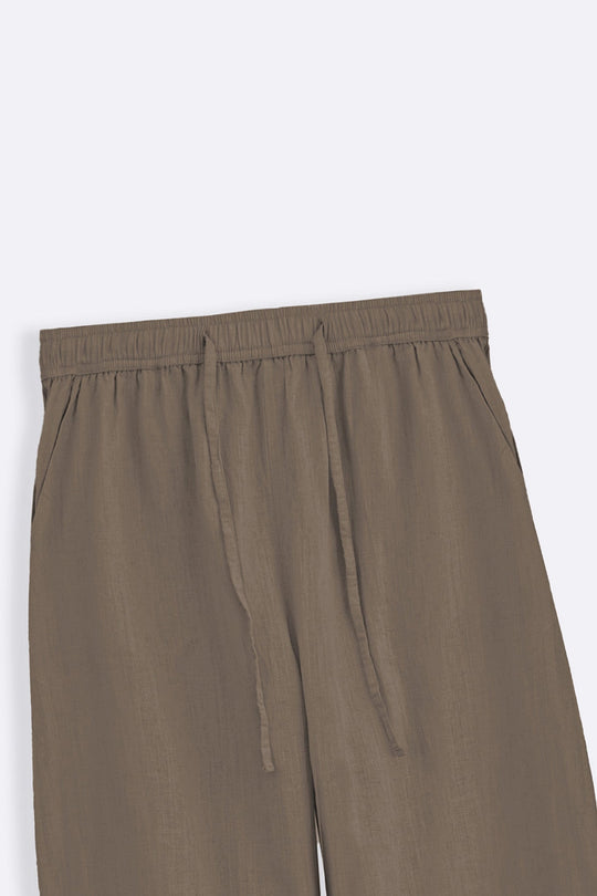 BEIGE ANKLE BALLOON PANTS