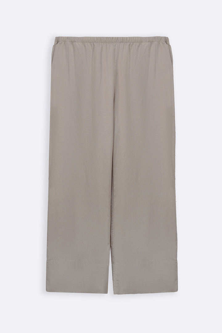 BEIGE EASY WIDE PANTS
