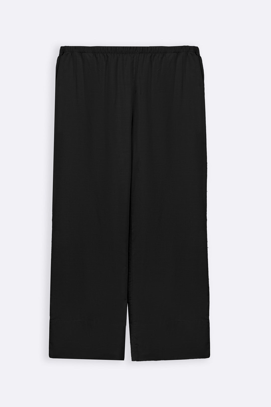 BLACK EASY WIDE PANTS