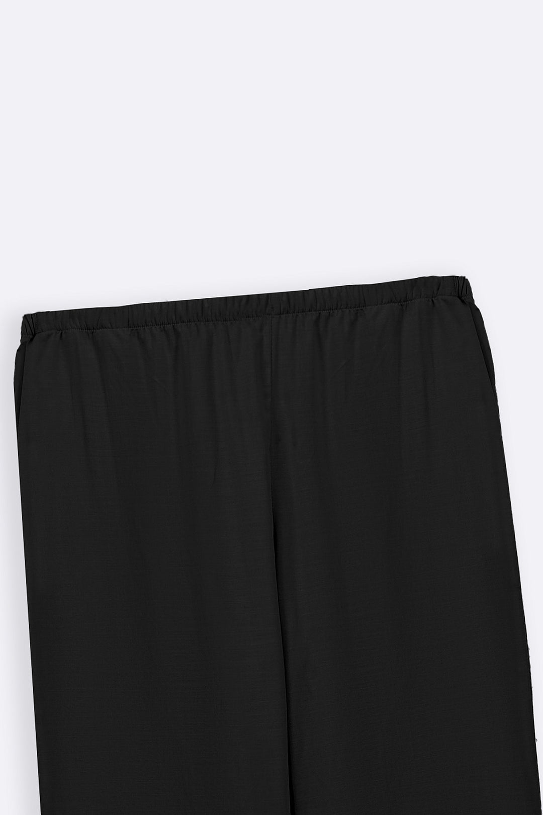 BLACK EASY WIDE PANTS