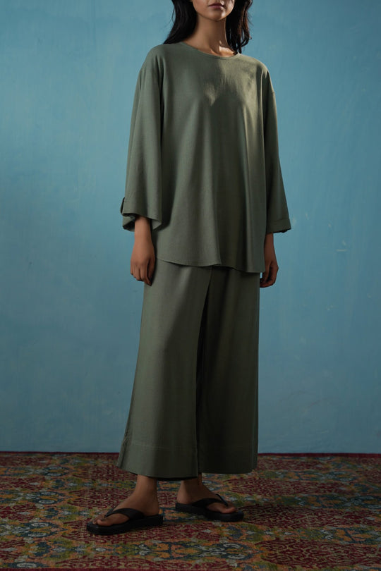 GREEN EVERYDAY CULOTTES