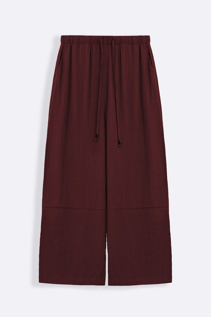 OX BLOOD CROPPED SAFARI PANTS
