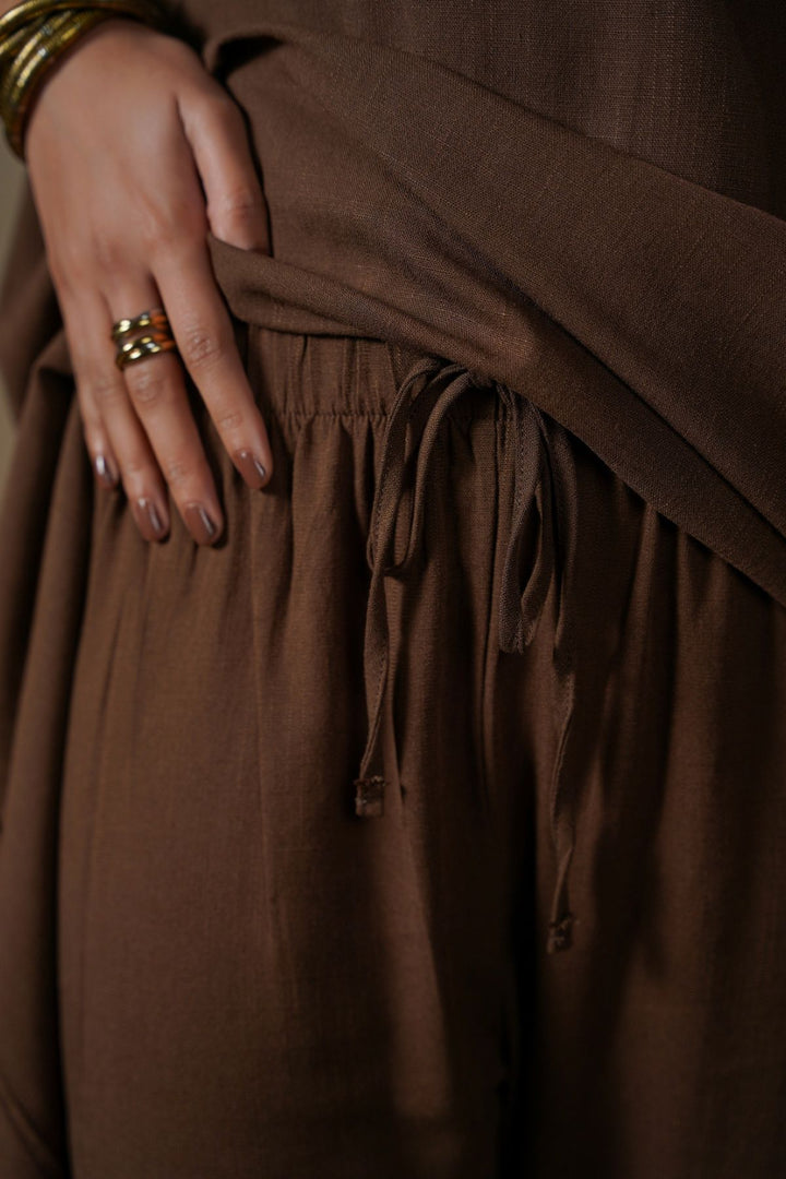 COFFEE EVERYDAY LINEN BLEND PANTS