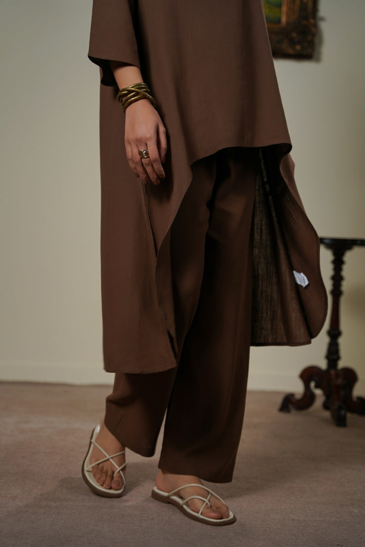 COFFEE EVERYDAY LINEN BLEND PANTS