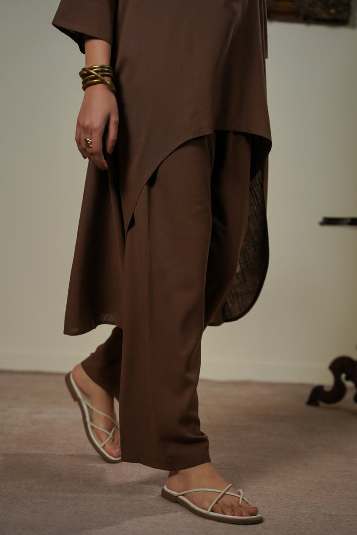 COFFEE EVERYDAY LINEN BLEND PANTS