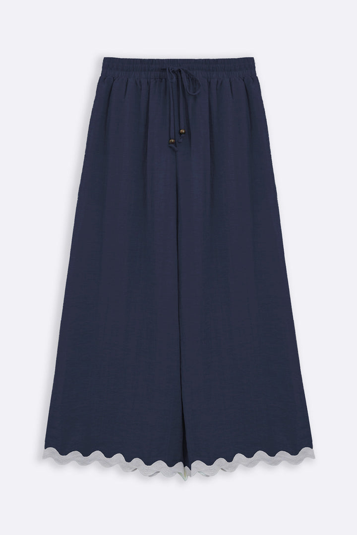 NAVY RIC RAC BREEZE CULOTTE