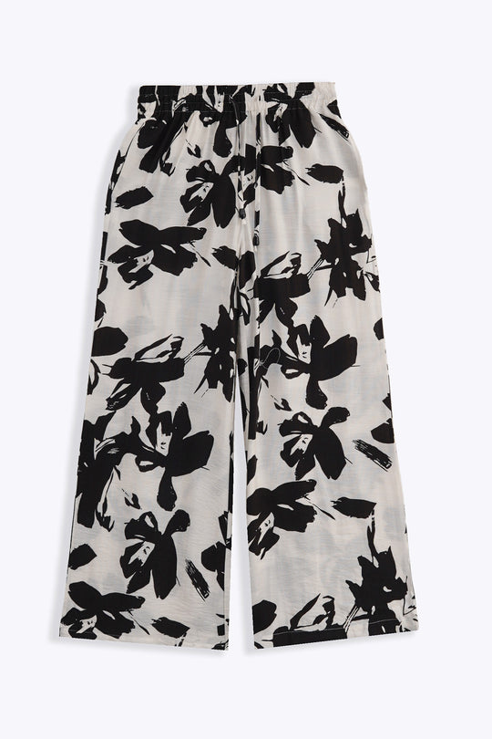 BLACK ABSTRACT RESORT PANTS