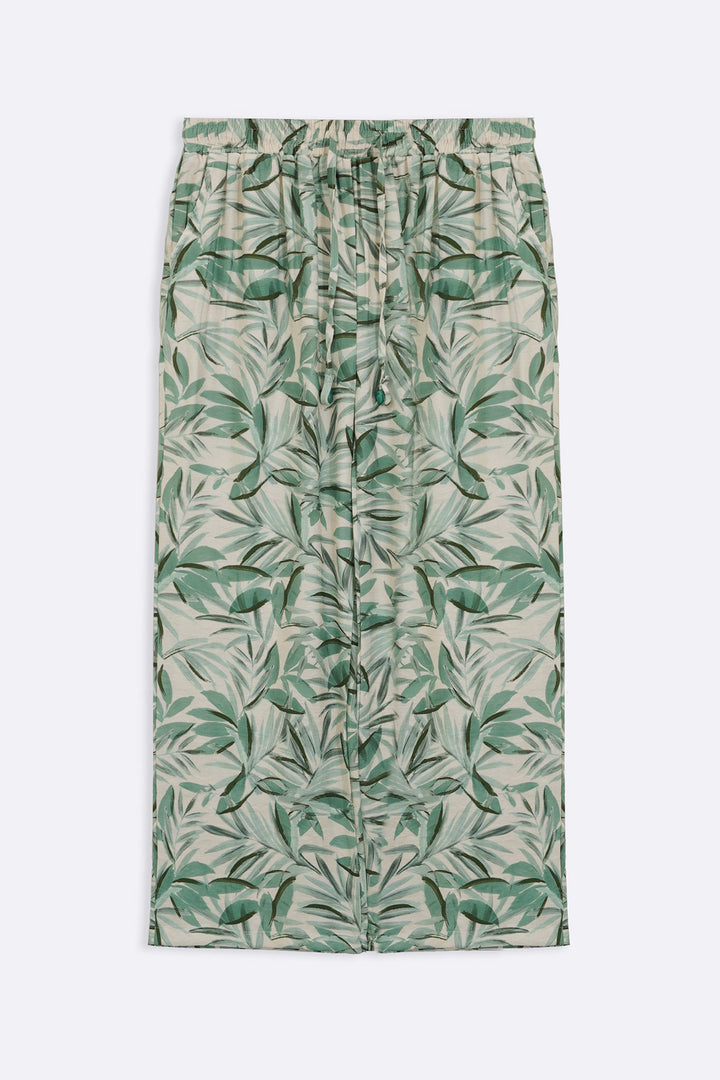GREEN BAMBOO CANOPY PANTS