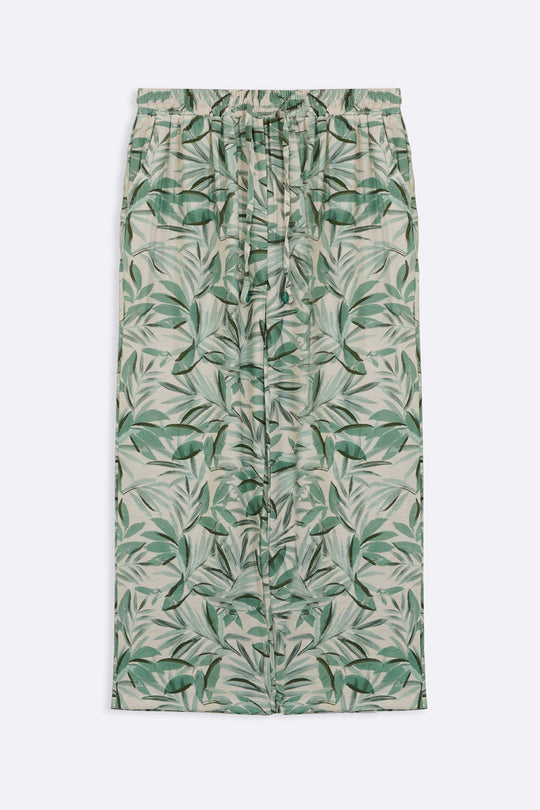 GREEN BAMBOO CANOPY PANTS