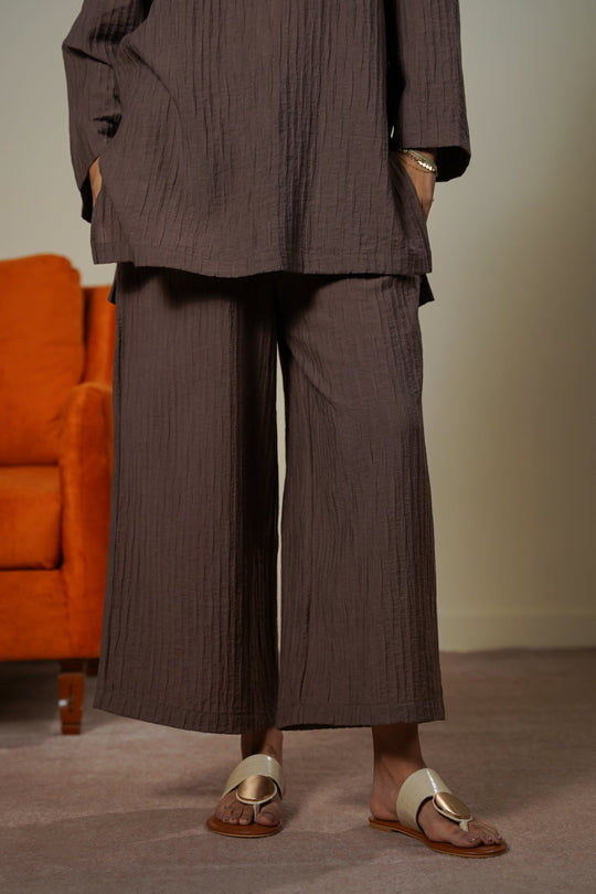 MOCHA SABLE EASY PANTS