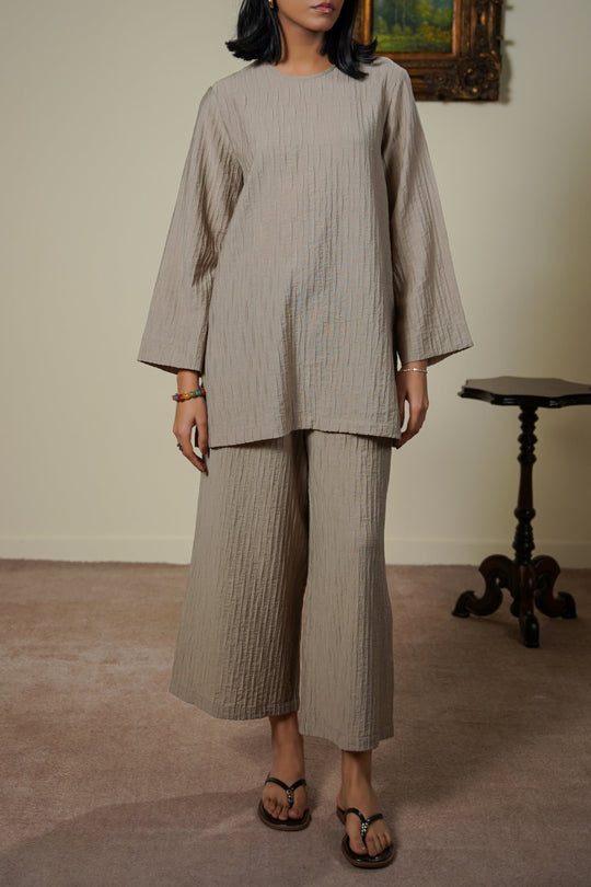 TAUPE SABLE EASY PANTS