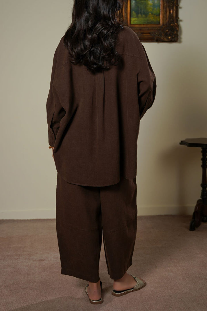 COFFEE PLANT FIBER COCOON PANTS