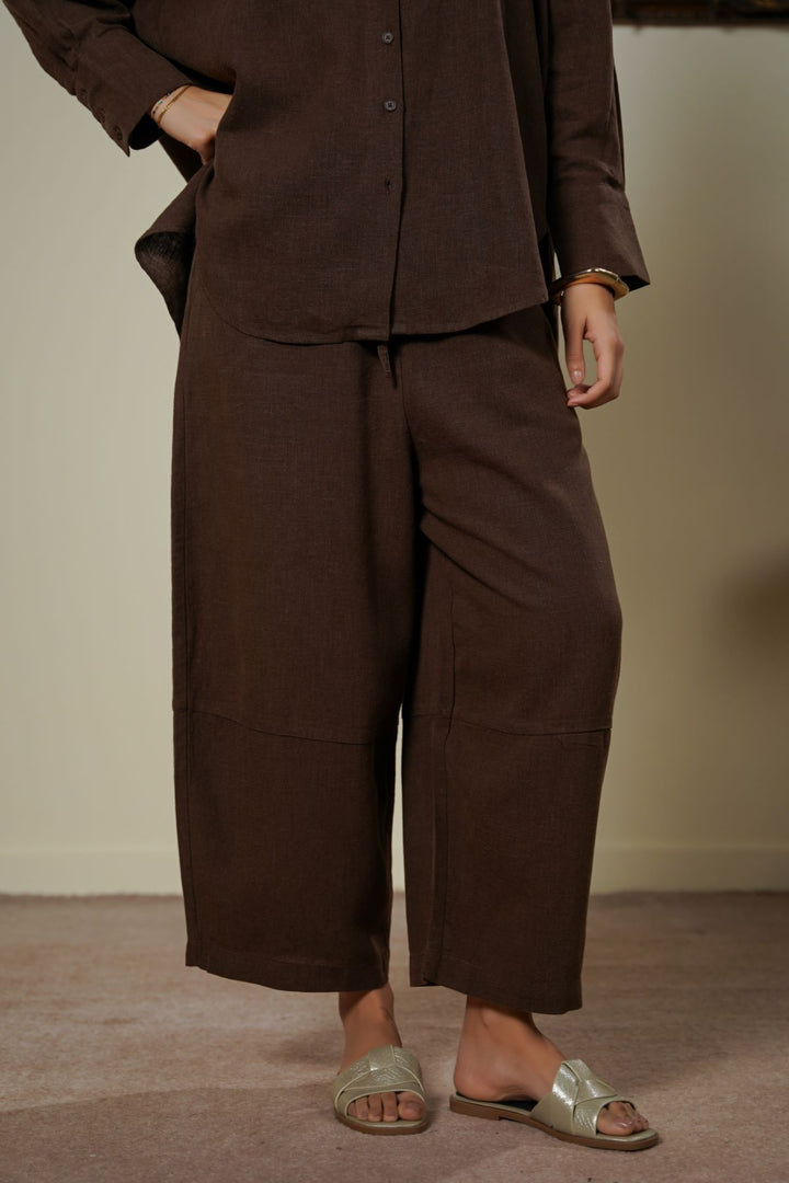 COFFEE PLANT FIBER COCOON PANTS