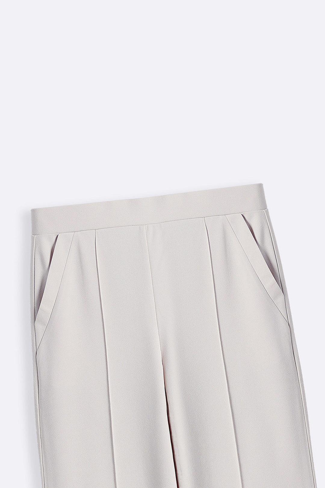 IVORY TAILORED WIDE PANTS