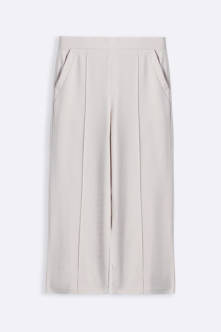 IVORY TAILORED WIDE PANTS
