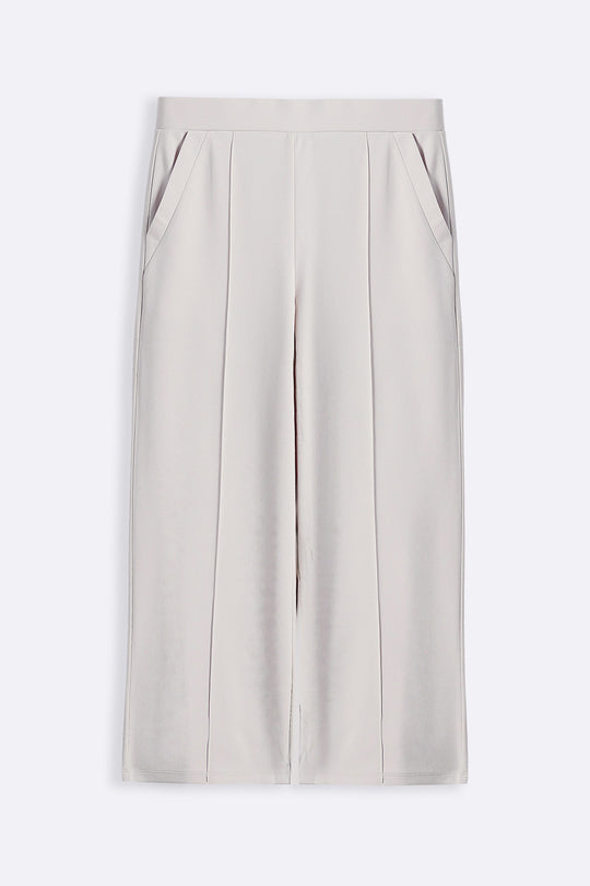 IVORY TAILORED WIDE PANTS