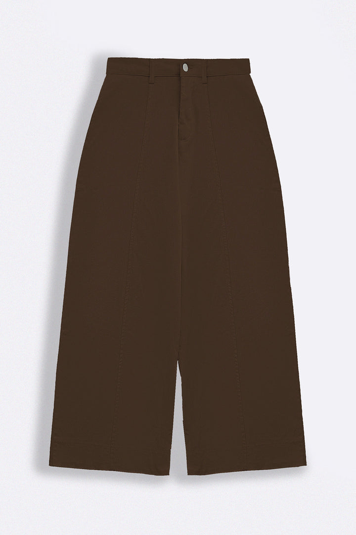 BROWN SLOUCHY EASE PANTS