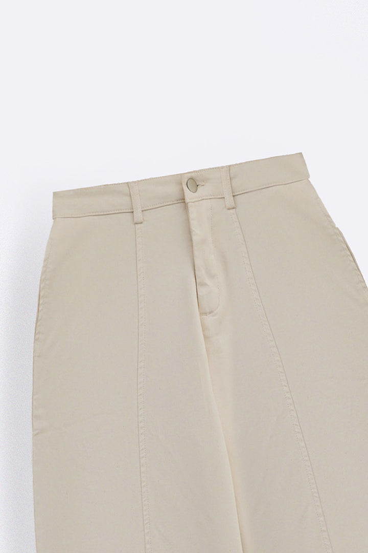 ECRU SLOUCHY EASE PANTS