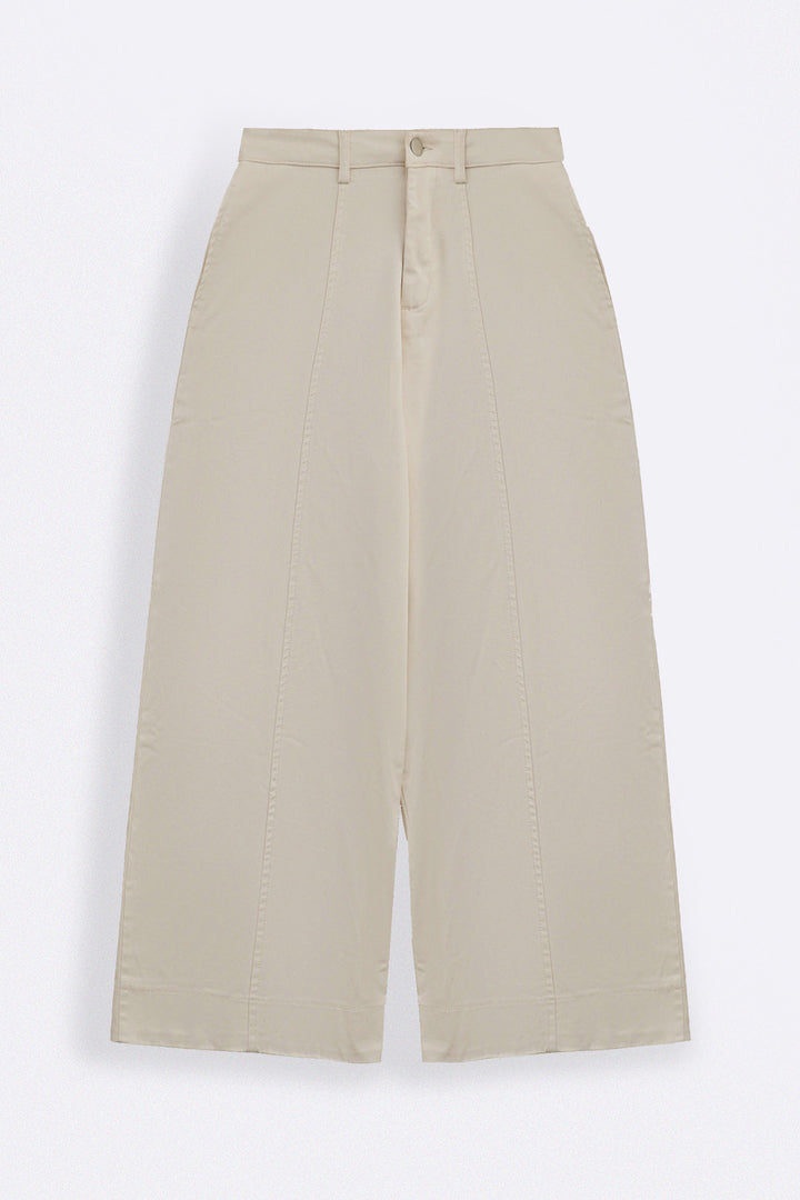 ECRU SLOUCHY EASE PANTS