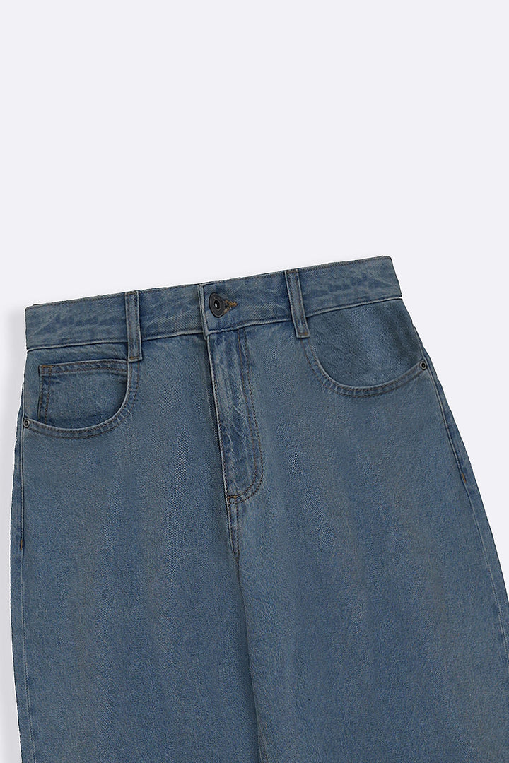 VINTAGE BLUE HIGH WAIST COCOON JEANS