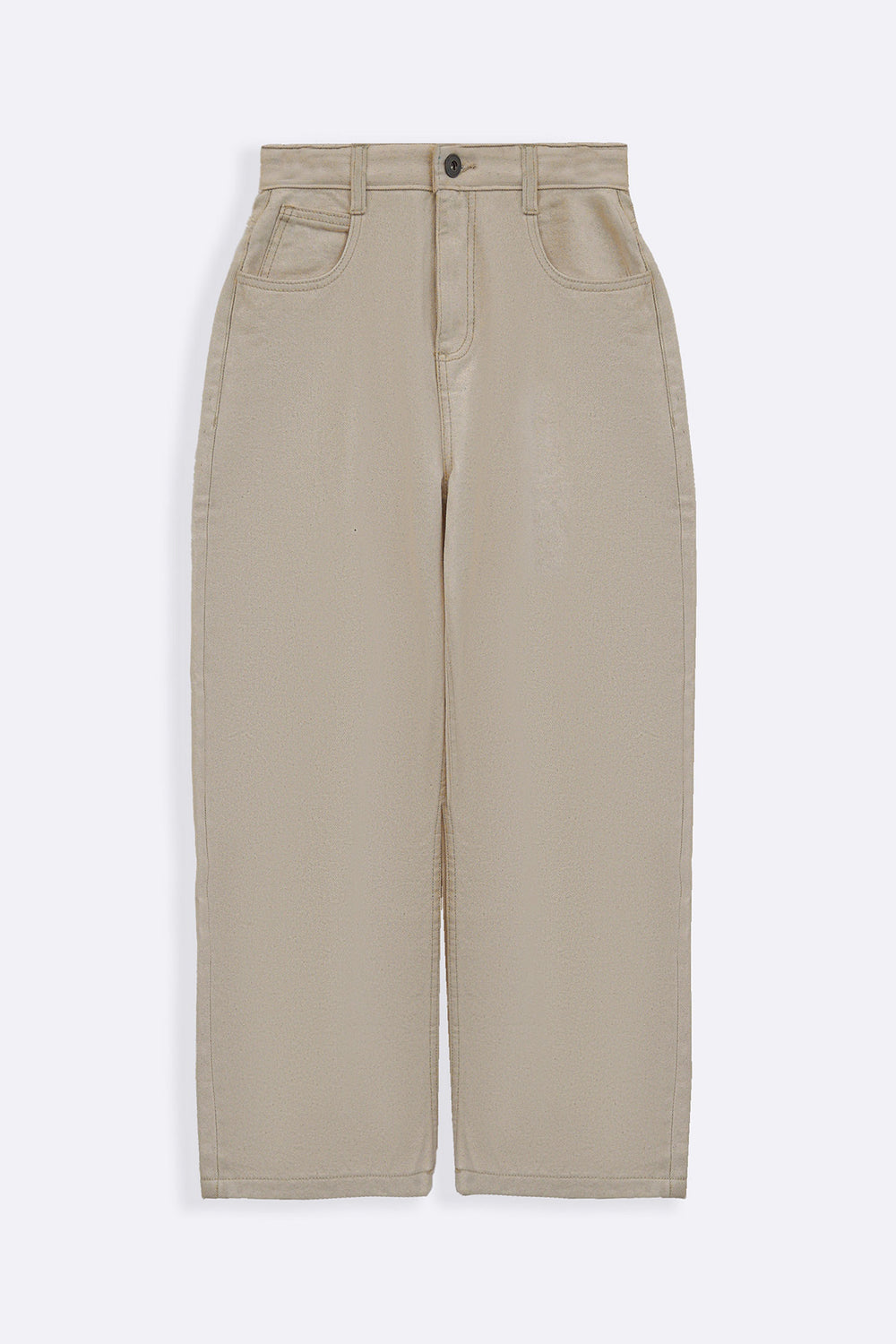 ECRU HIGH WAIST COCOON JEANS