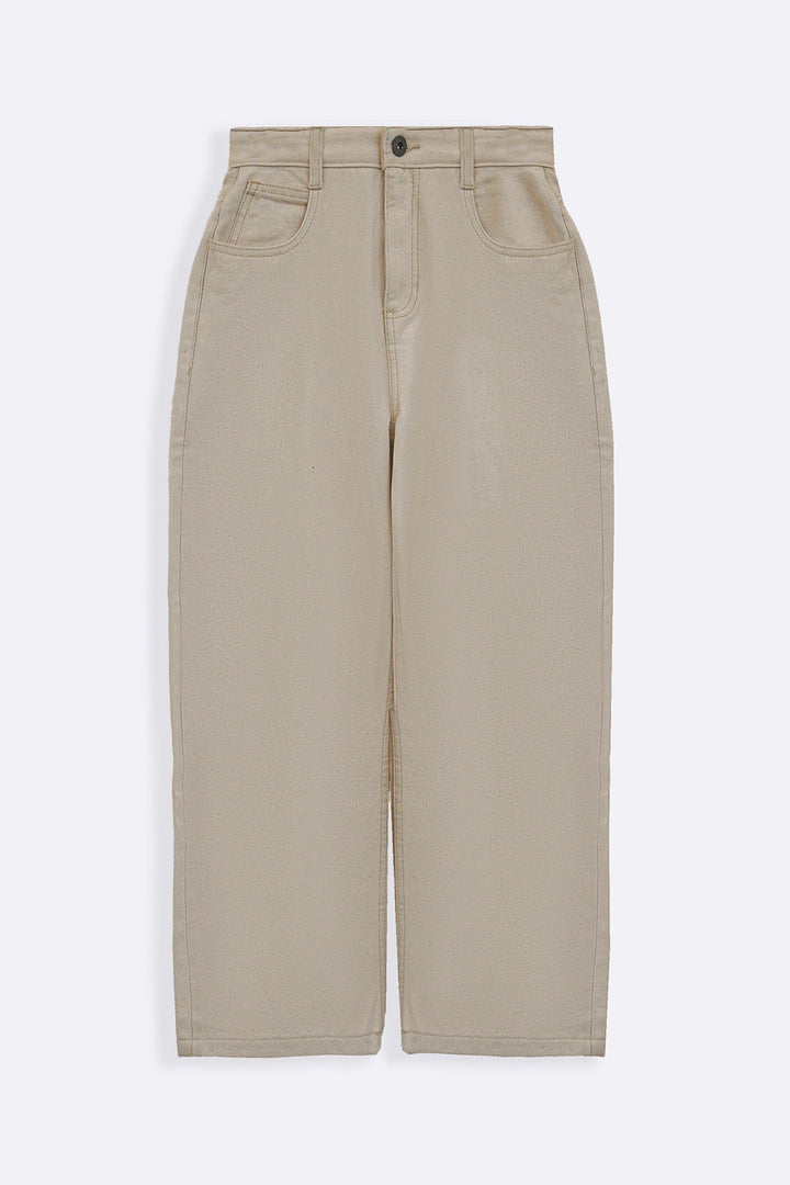 ECRU HIGH WAIST COCOON JEANS
