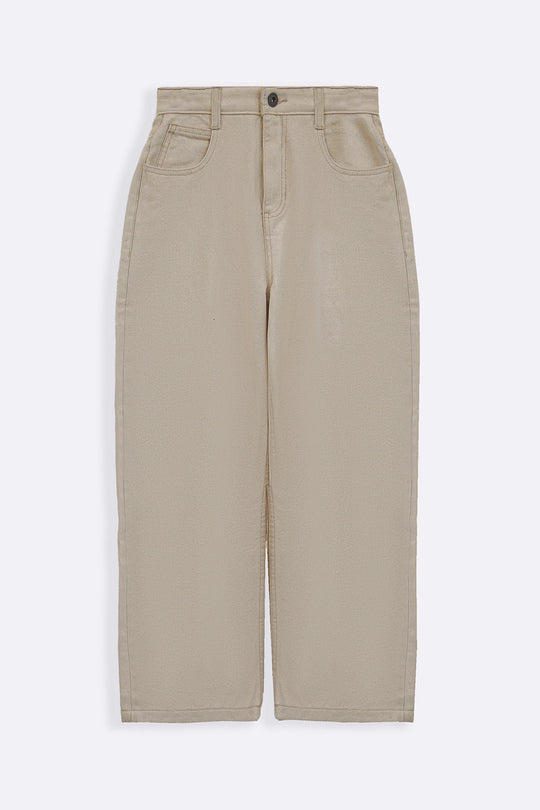ECRU HIGH WAIST COCOON JEANS