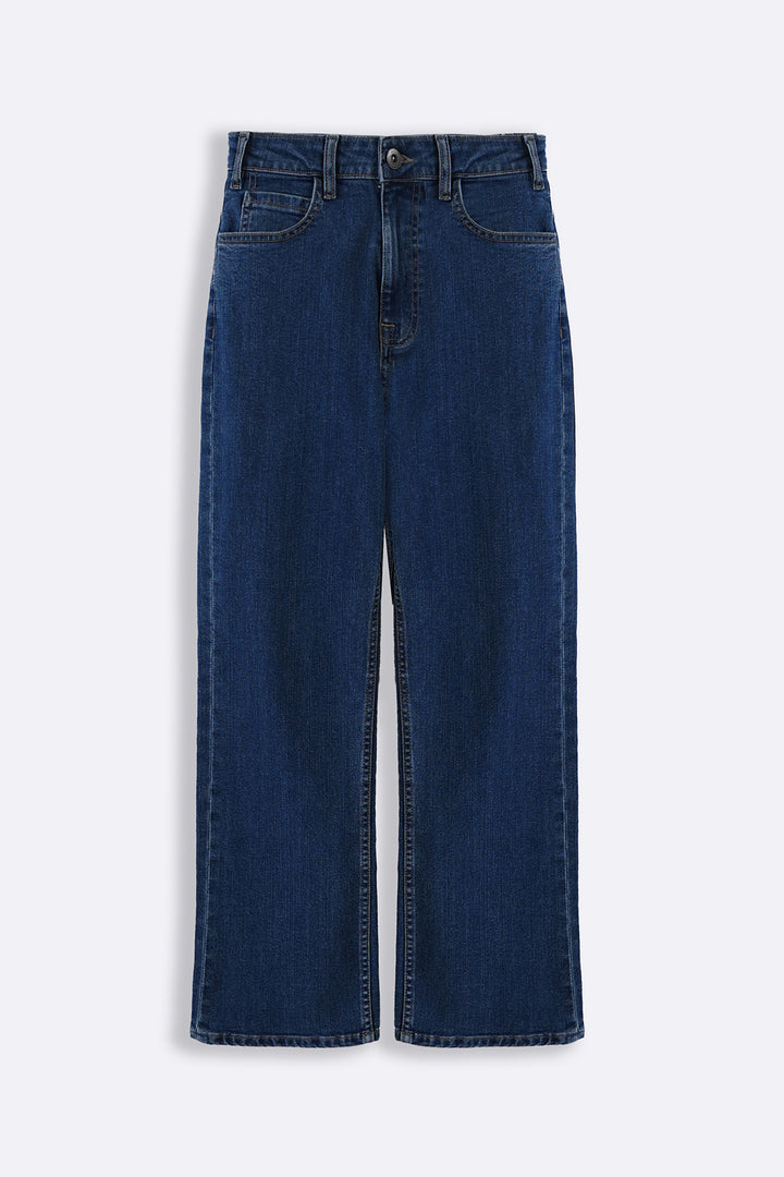 DARK BLUE CLASSIC STRAIGHT JEANS