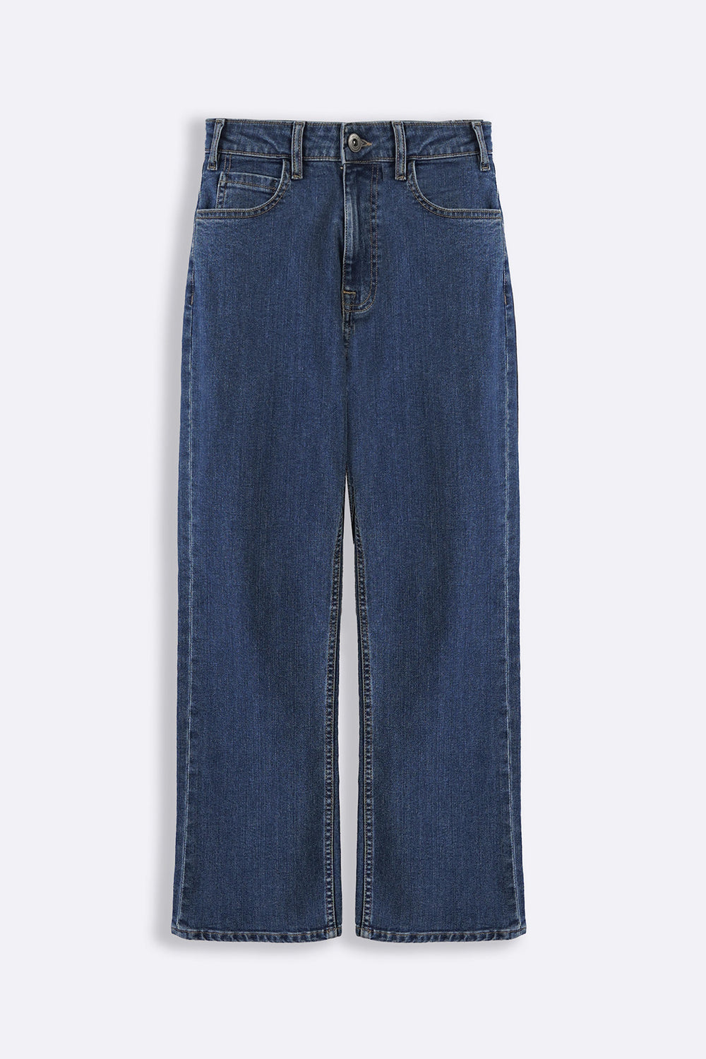 MID BLUE CLASSIC STRAIGHT JEANS