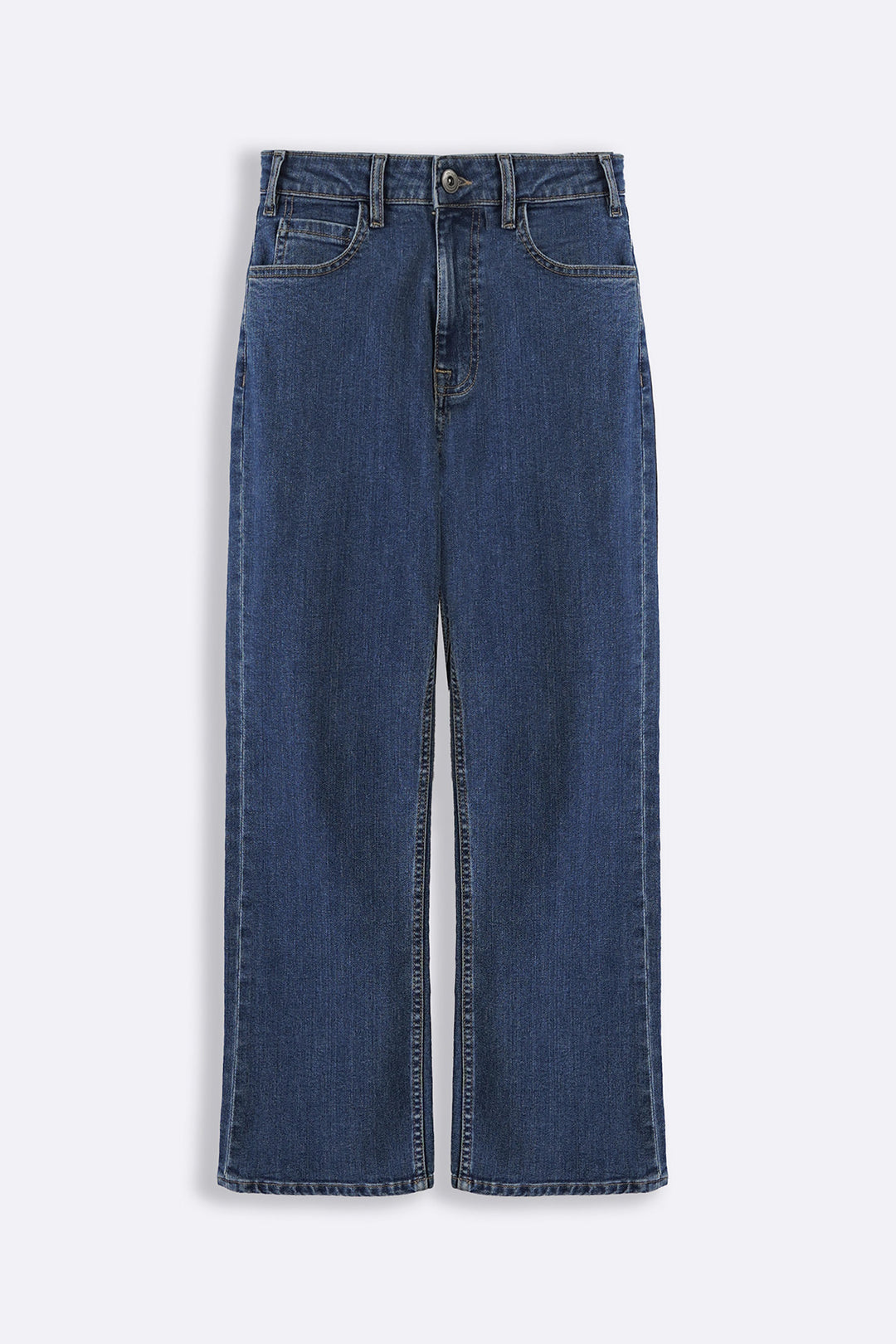MID BLUE CLASSIC STRAIGHT JEANS