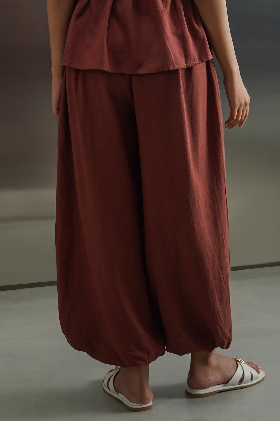 RUST SAFARI BALLOON PANTS