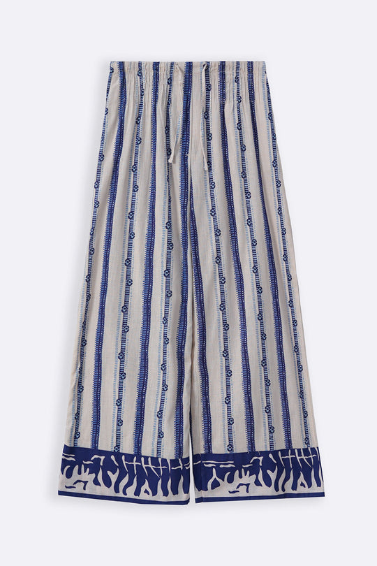 ECRU SARDINE PINTUCK PANTS