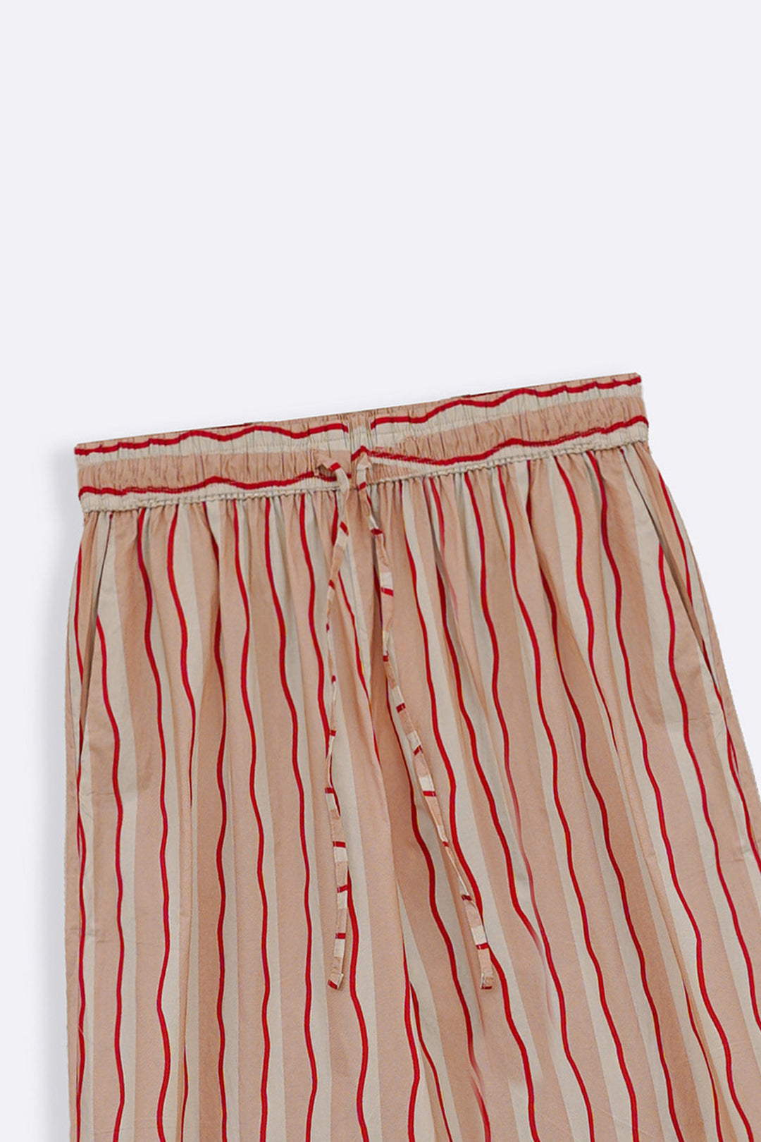 PINK STRIPED COTTON CULOTTES